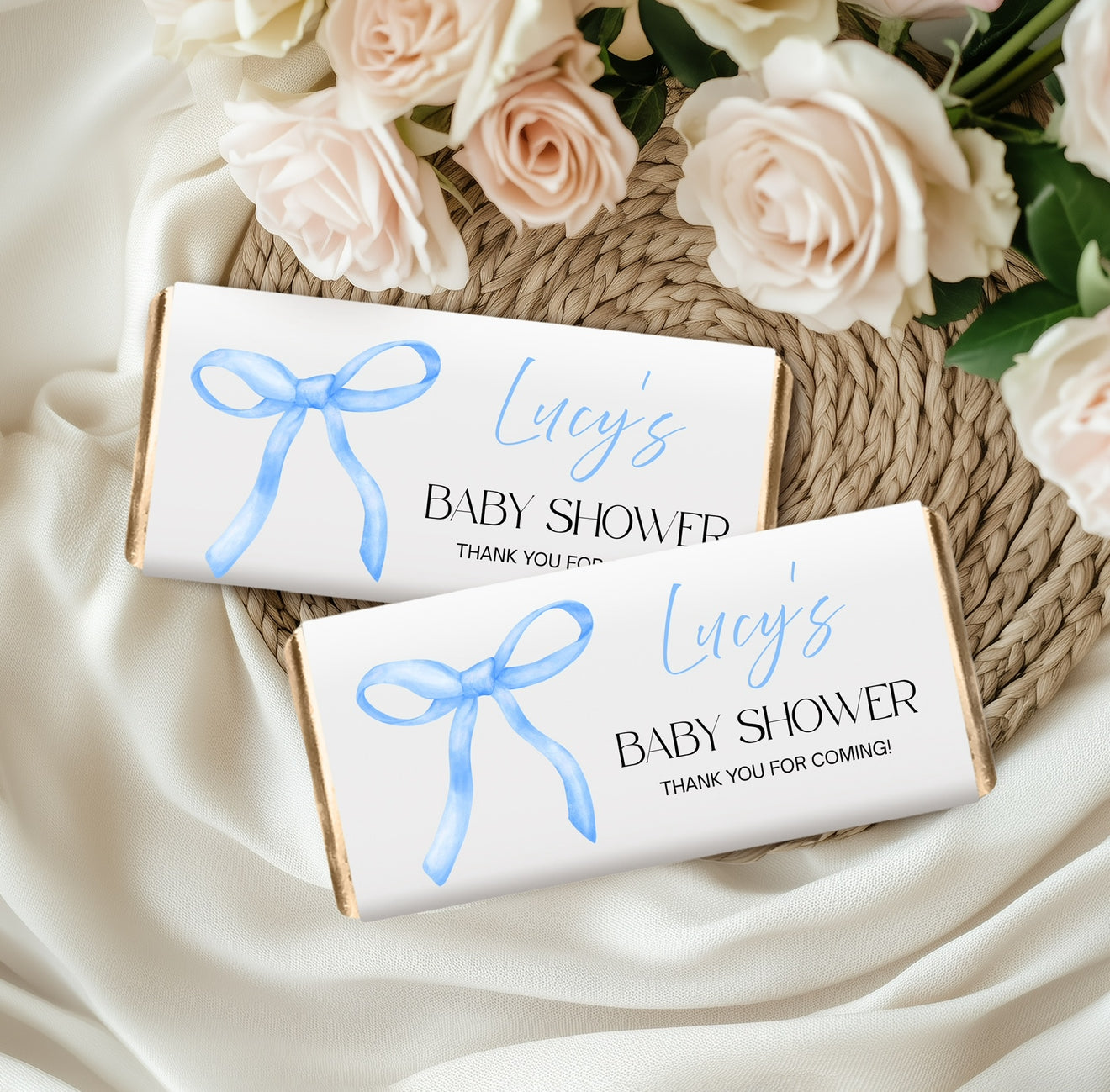 Personalised Baby Shower Chocolate Bar Wrapper
