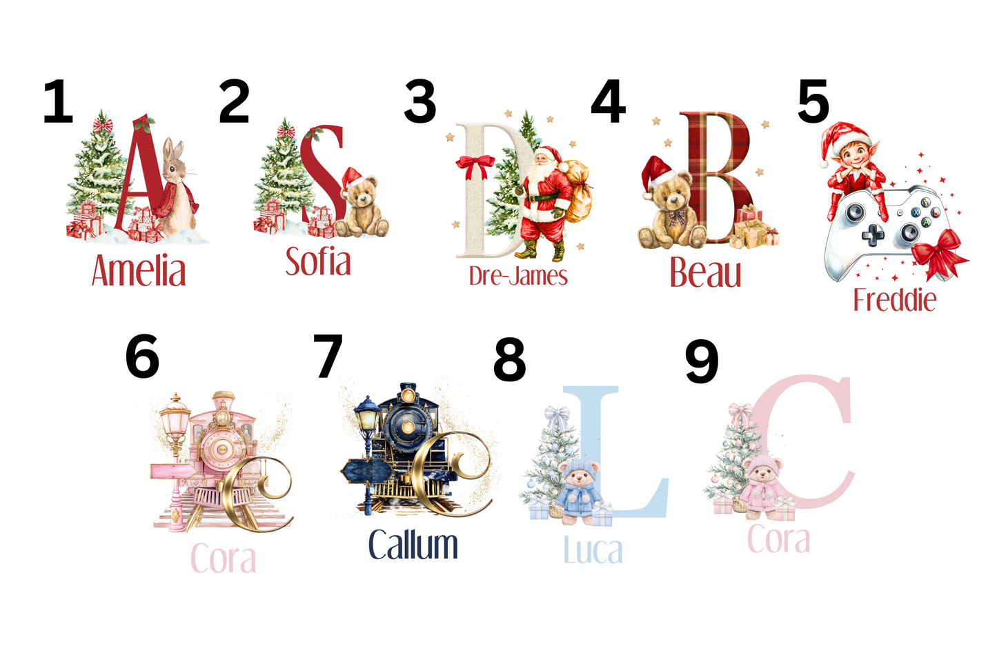 Personalised Christmas Present Stickers