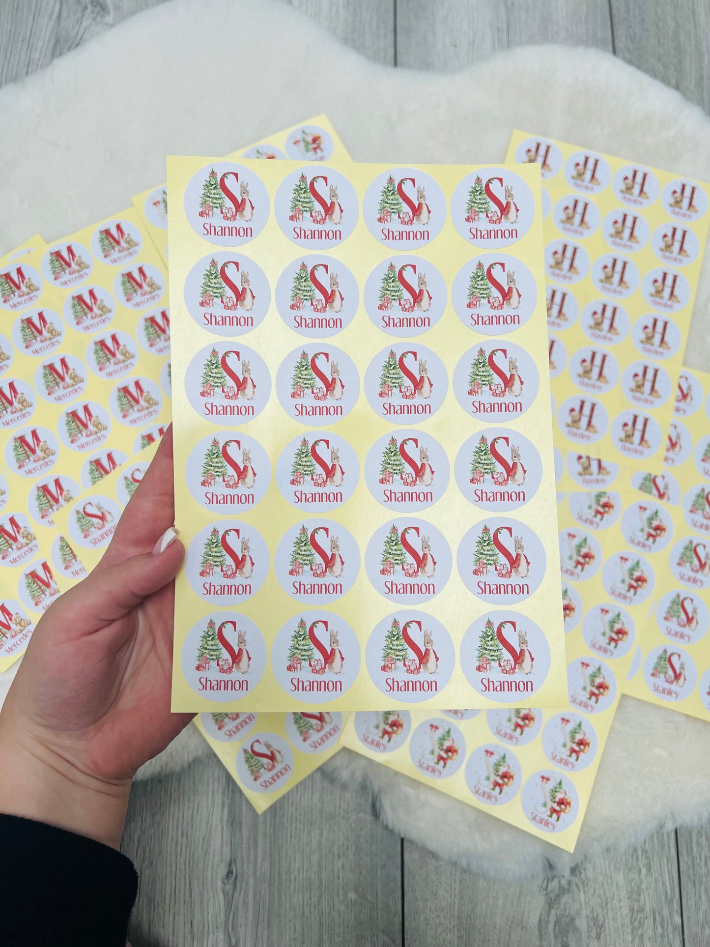 Personalised Christmas Present Stickers
