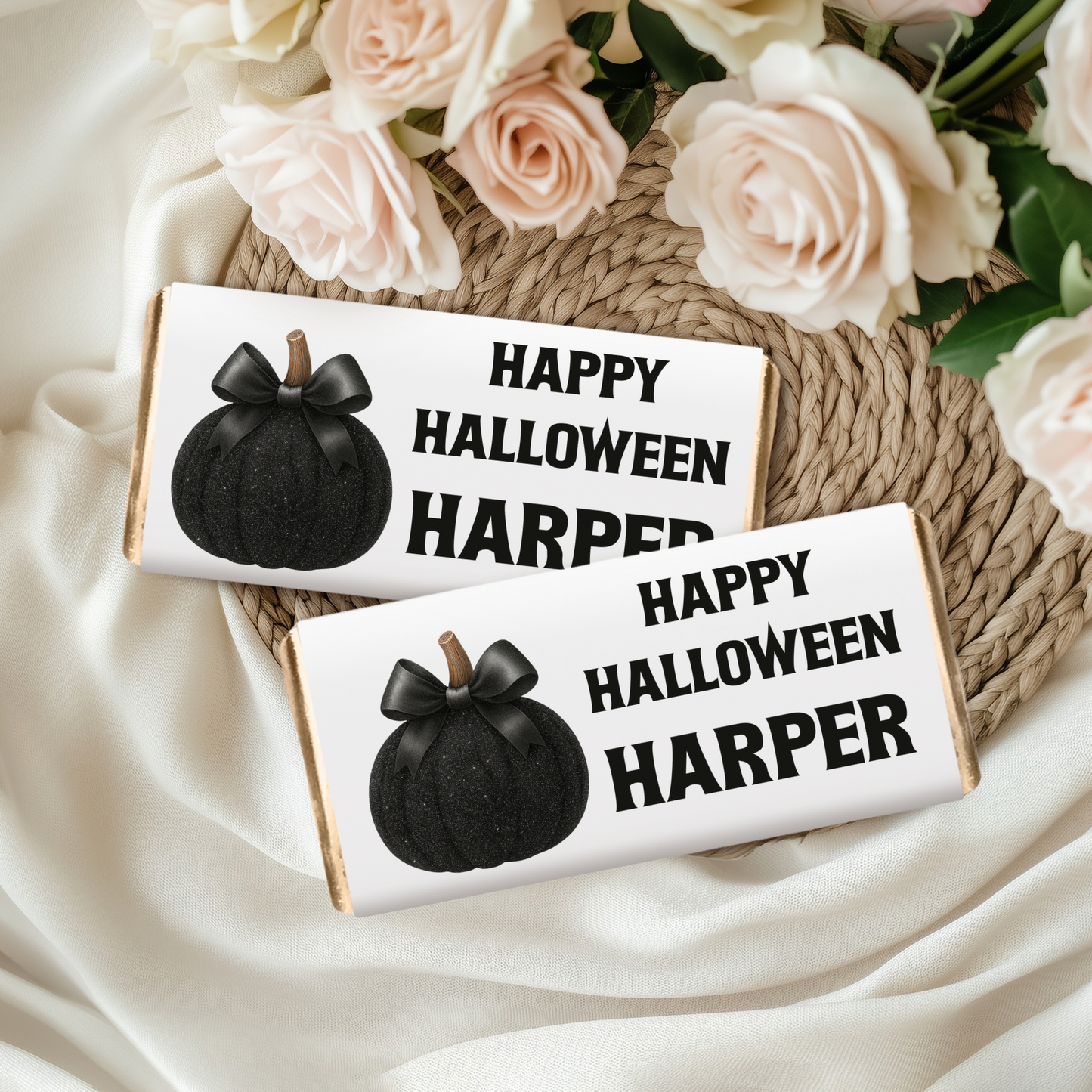 Personalised Halloween Chocolate Wrapper