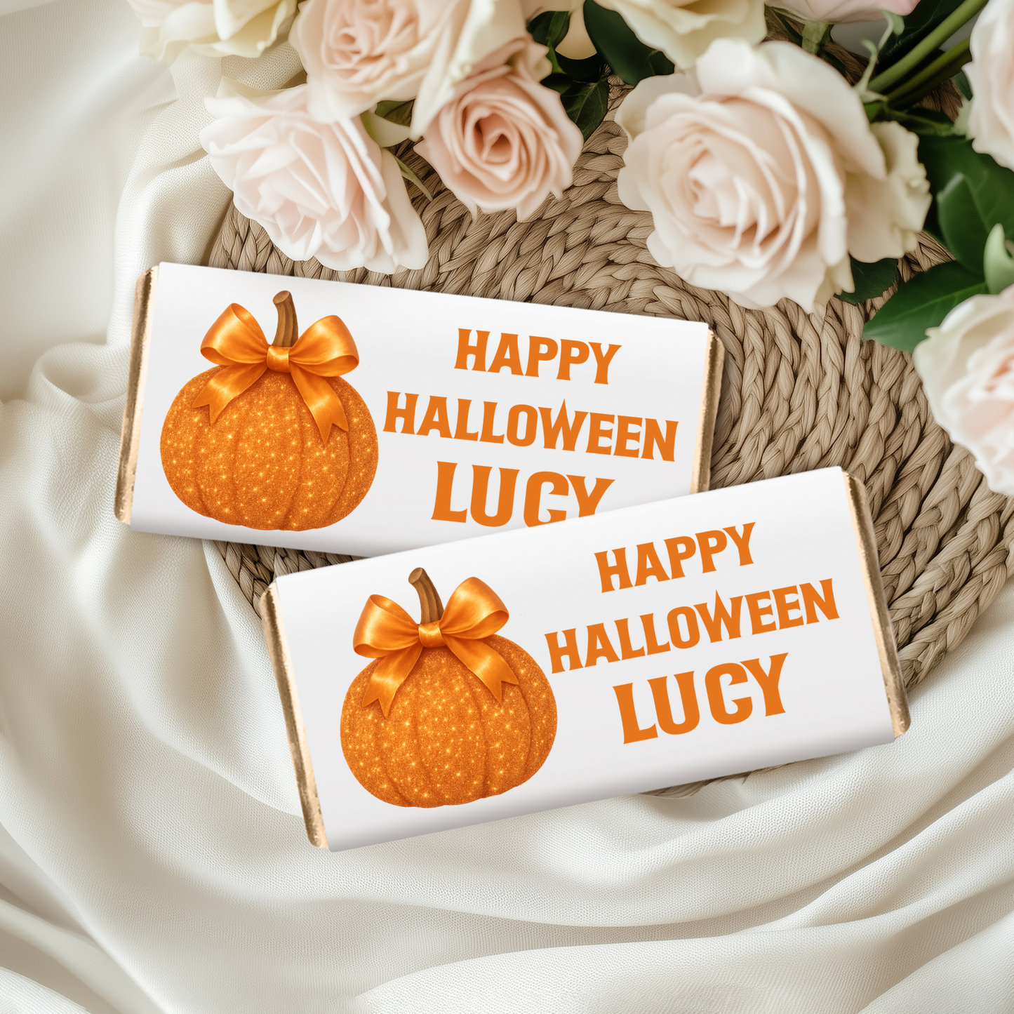 Personalised Halloween Chocolate Wrapper