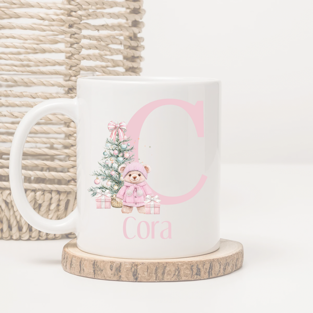 Personalised Christmas Bear Mug