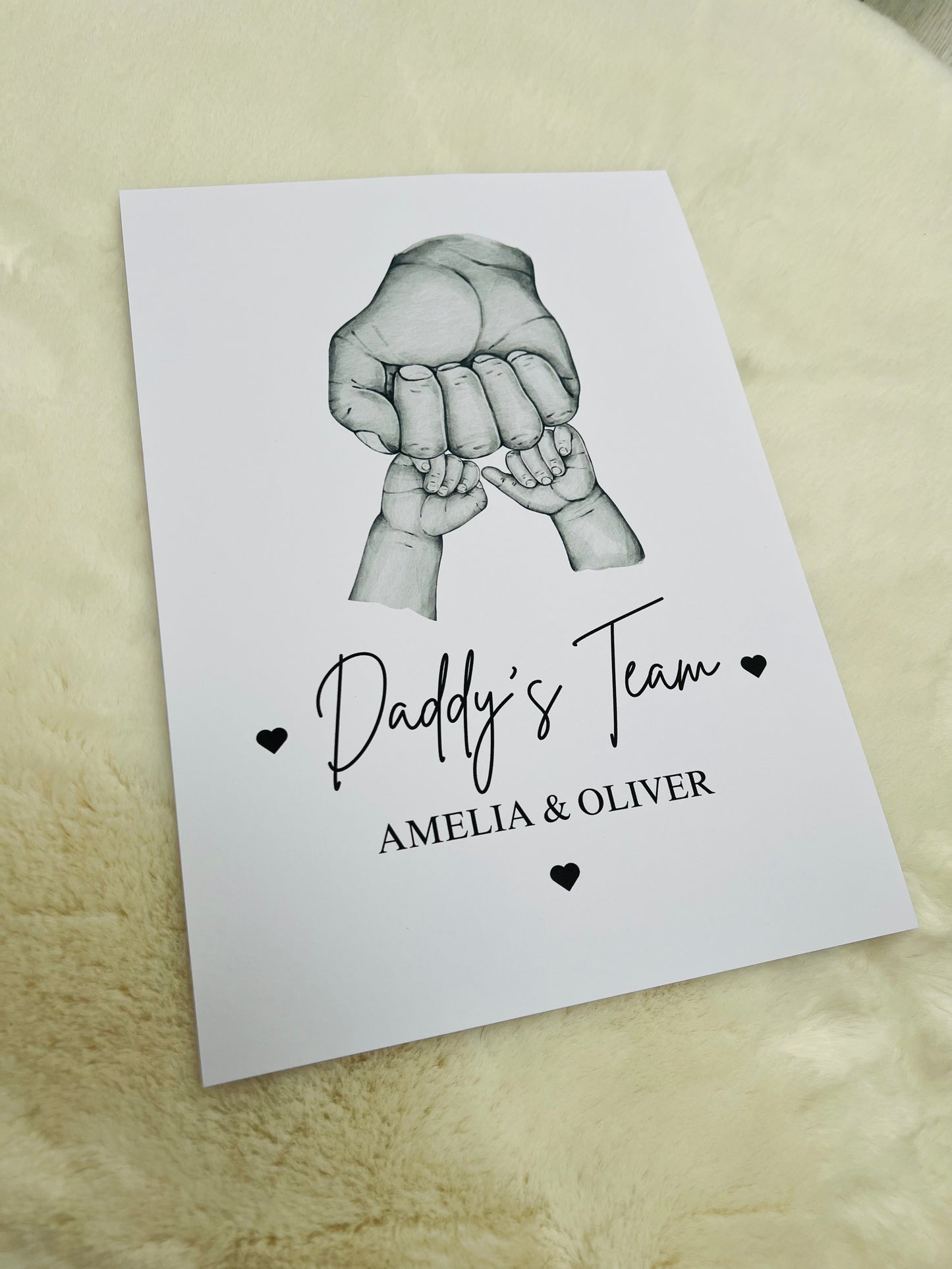 Personalised Father’s Day Hand Print