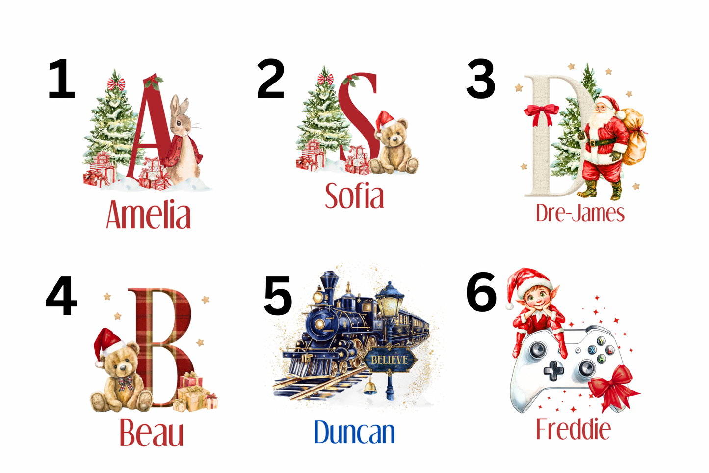 Personalised Christmas Present Stickers
