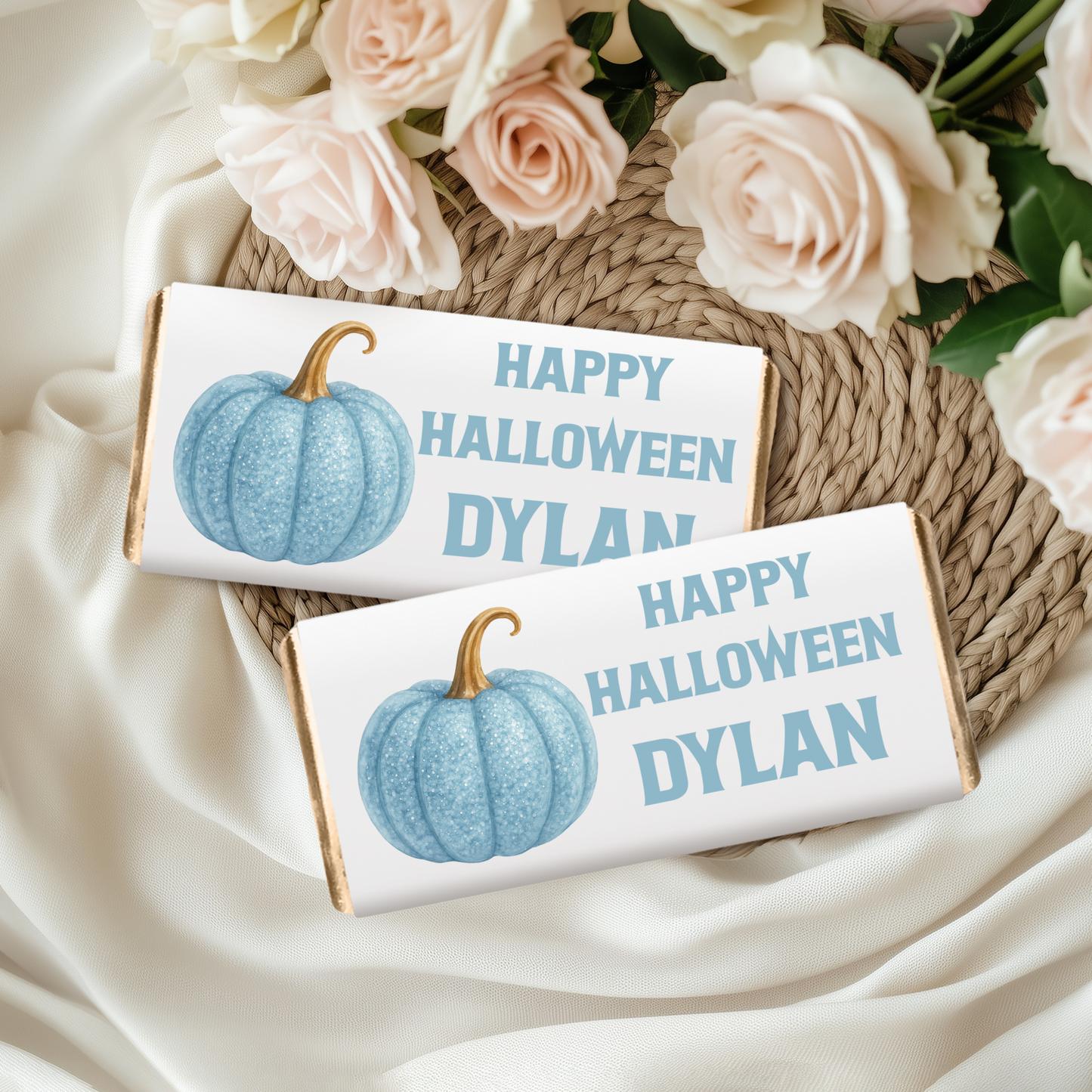 Personalised Halloween Chocolate Wrapper
