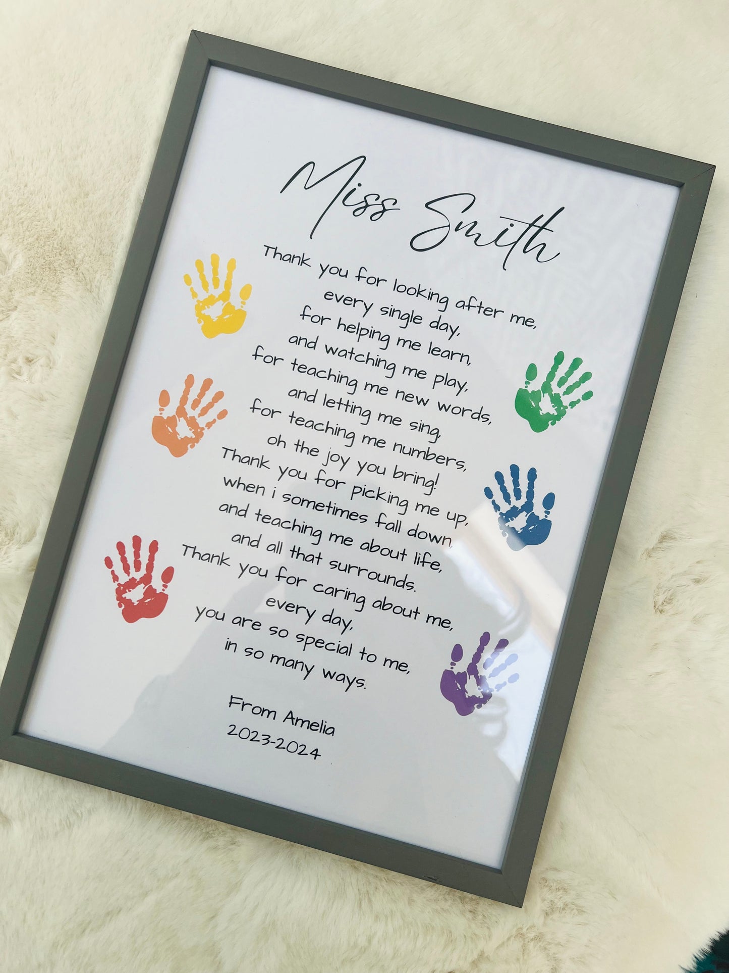 Personalised Teacher Print ๐