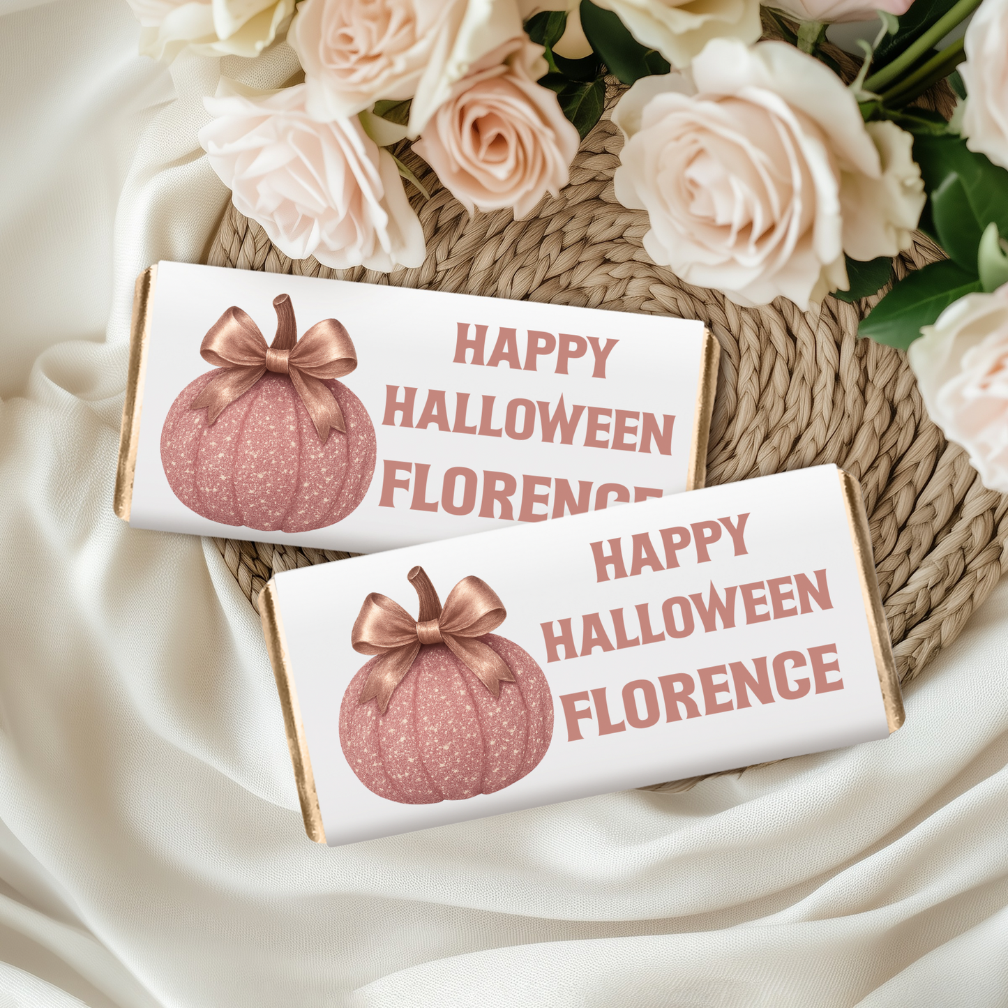 Personalised Halloween Chocolate Wrapper