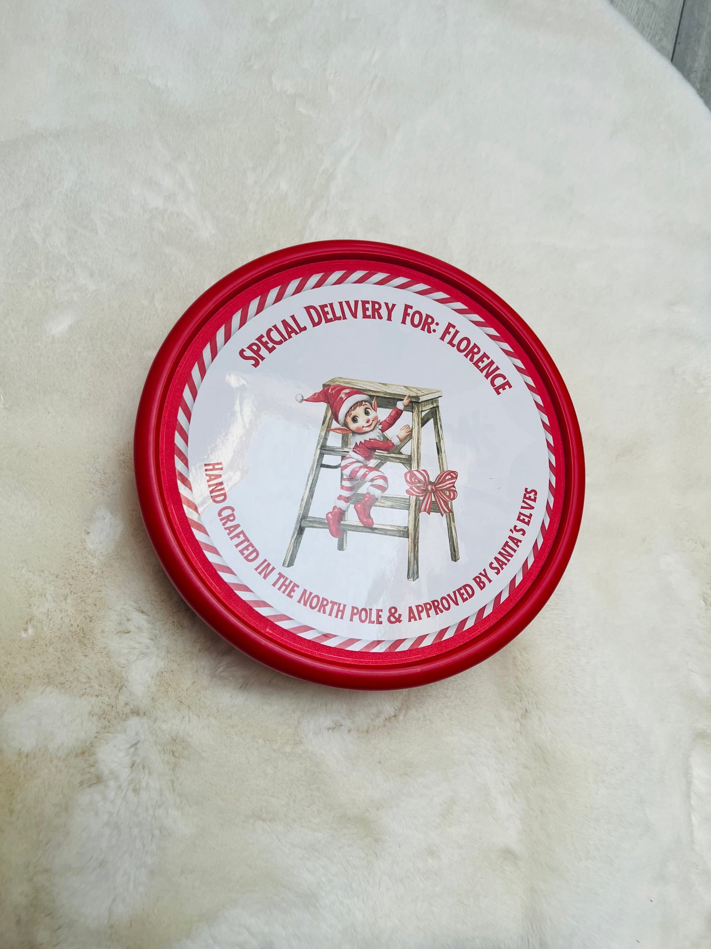 Personalised Chocolate Tub Sticker