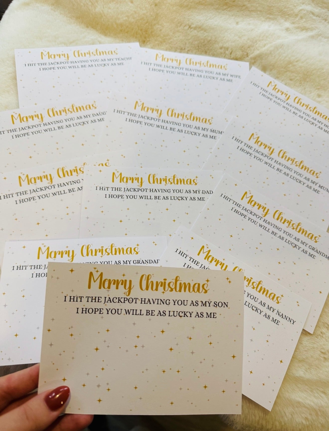 Merry Christmas Scratch Card Holder
