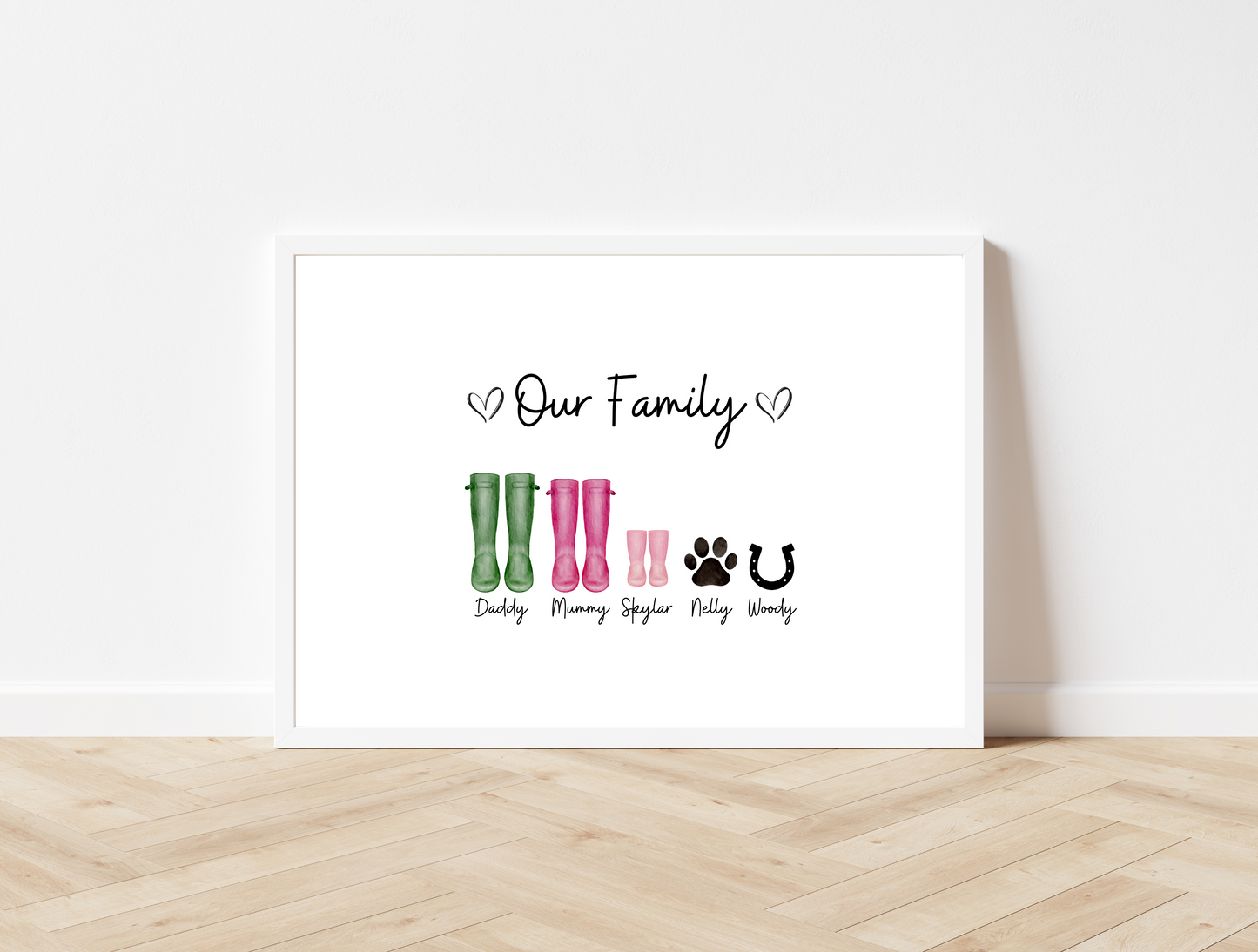 Personalised Welly Print