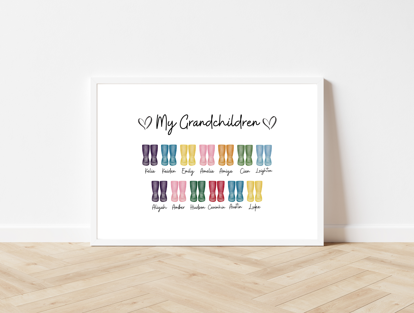 Personalised Welly Print
