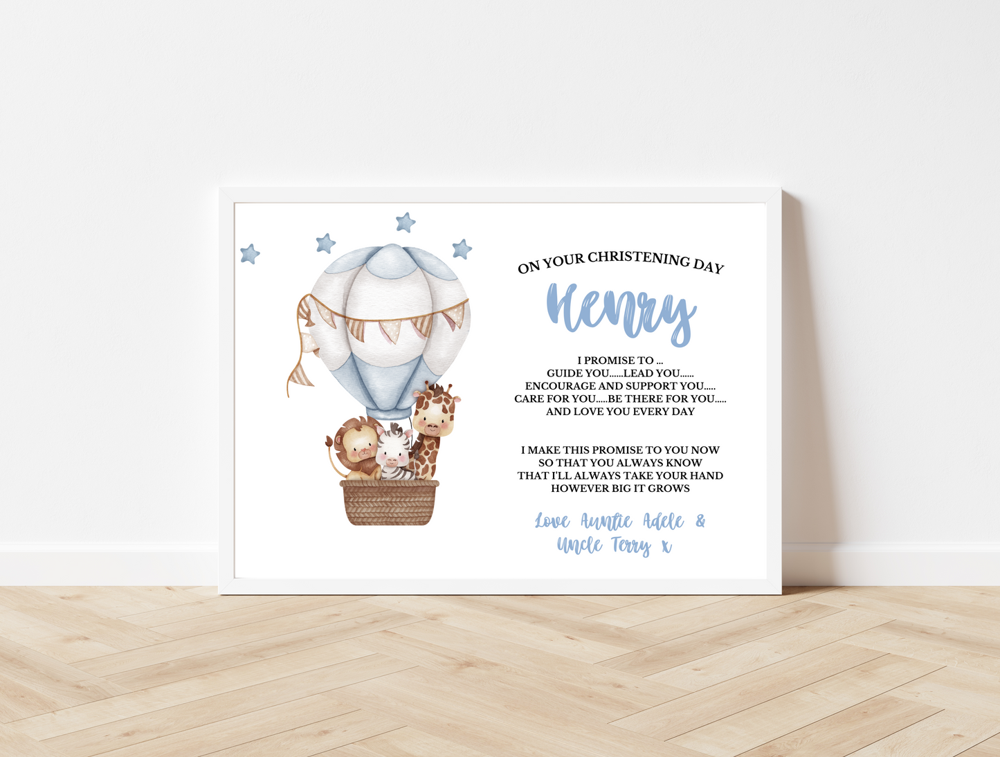 Personalised Christening Print