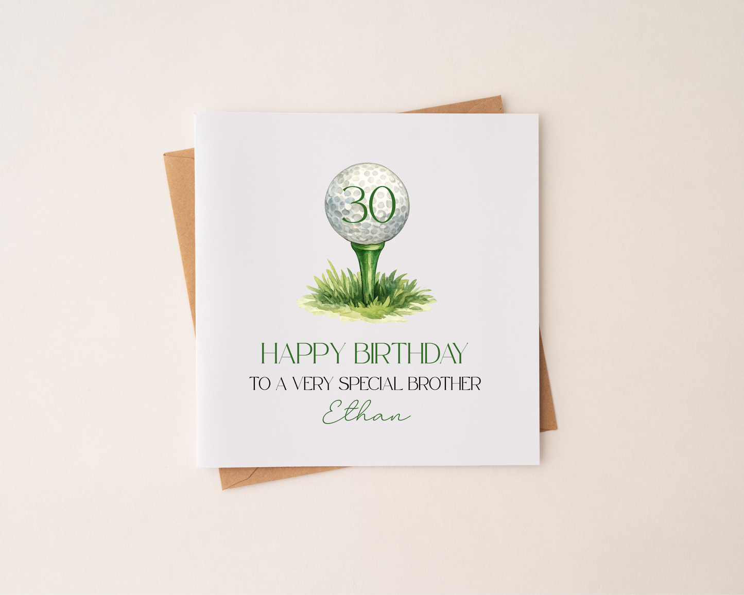 Personalised Birthday Golf Card