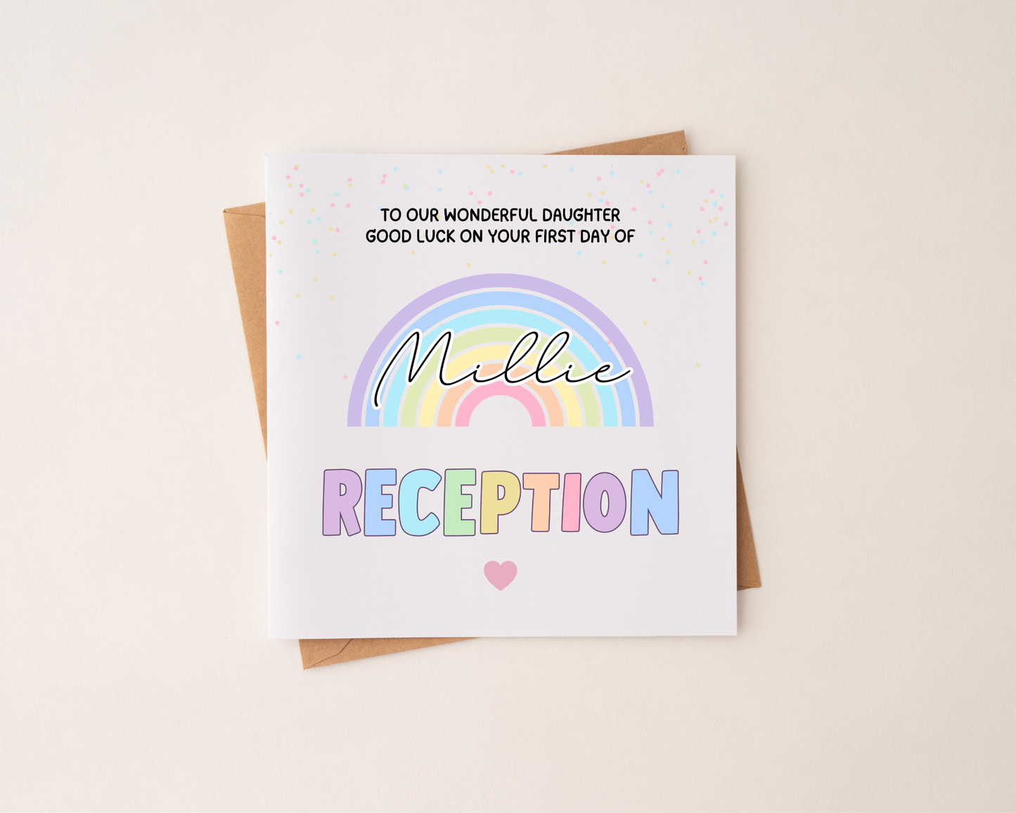 Personalised Back To School Card