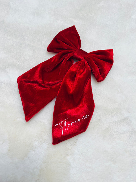 Personalised Christmas Hair Bow