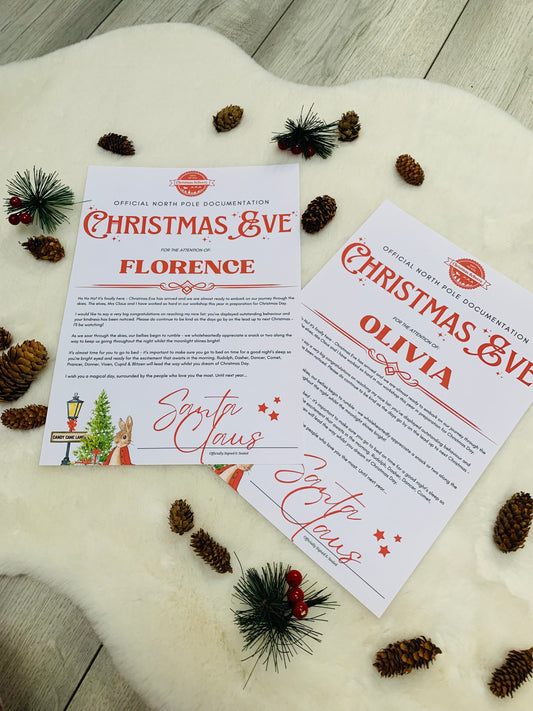 Personalised Christmas Eve Letter