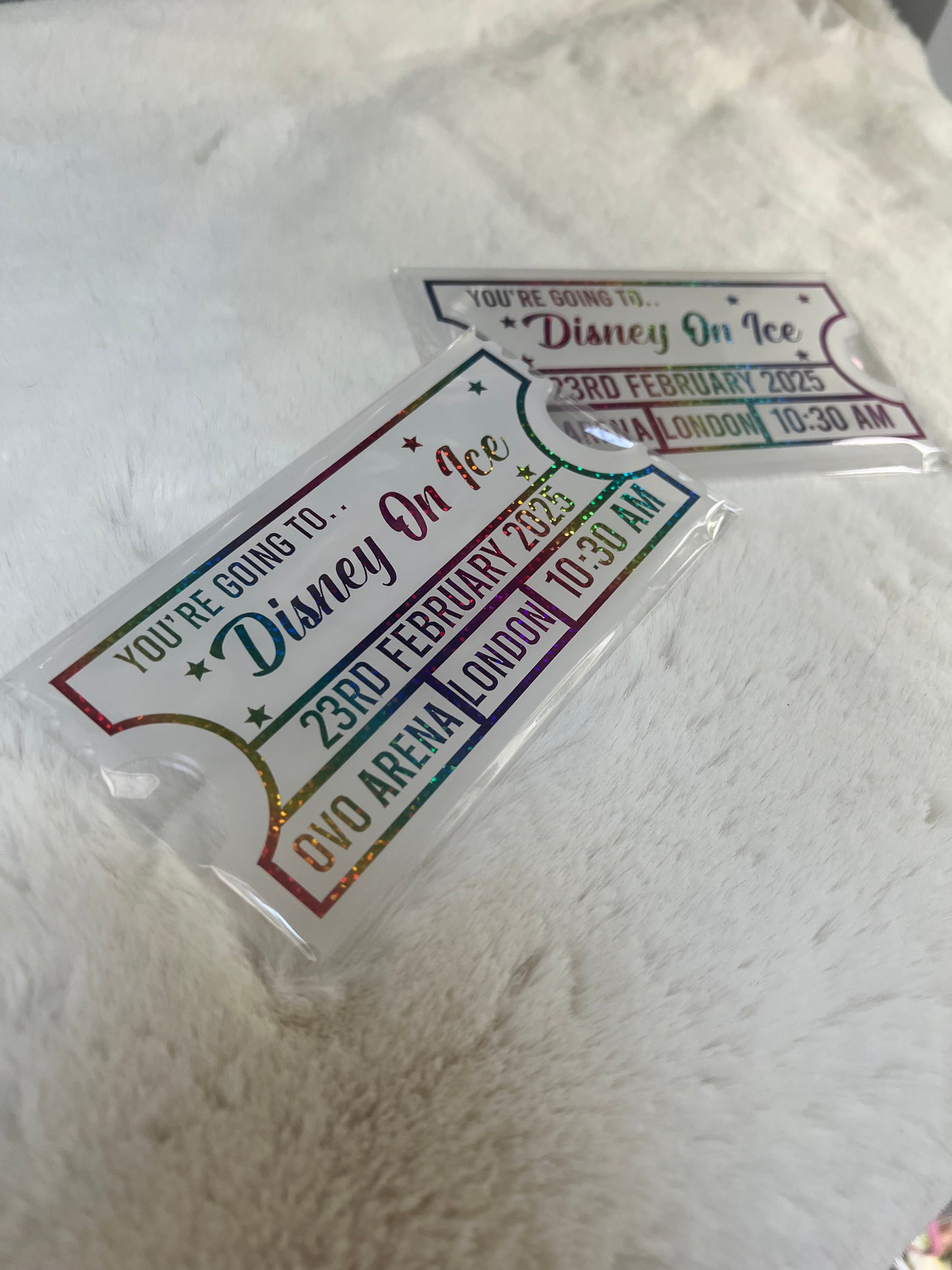 Personalised Acrylic Ticket