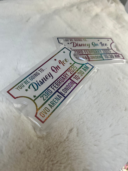 Personalised Acrylic Ticket