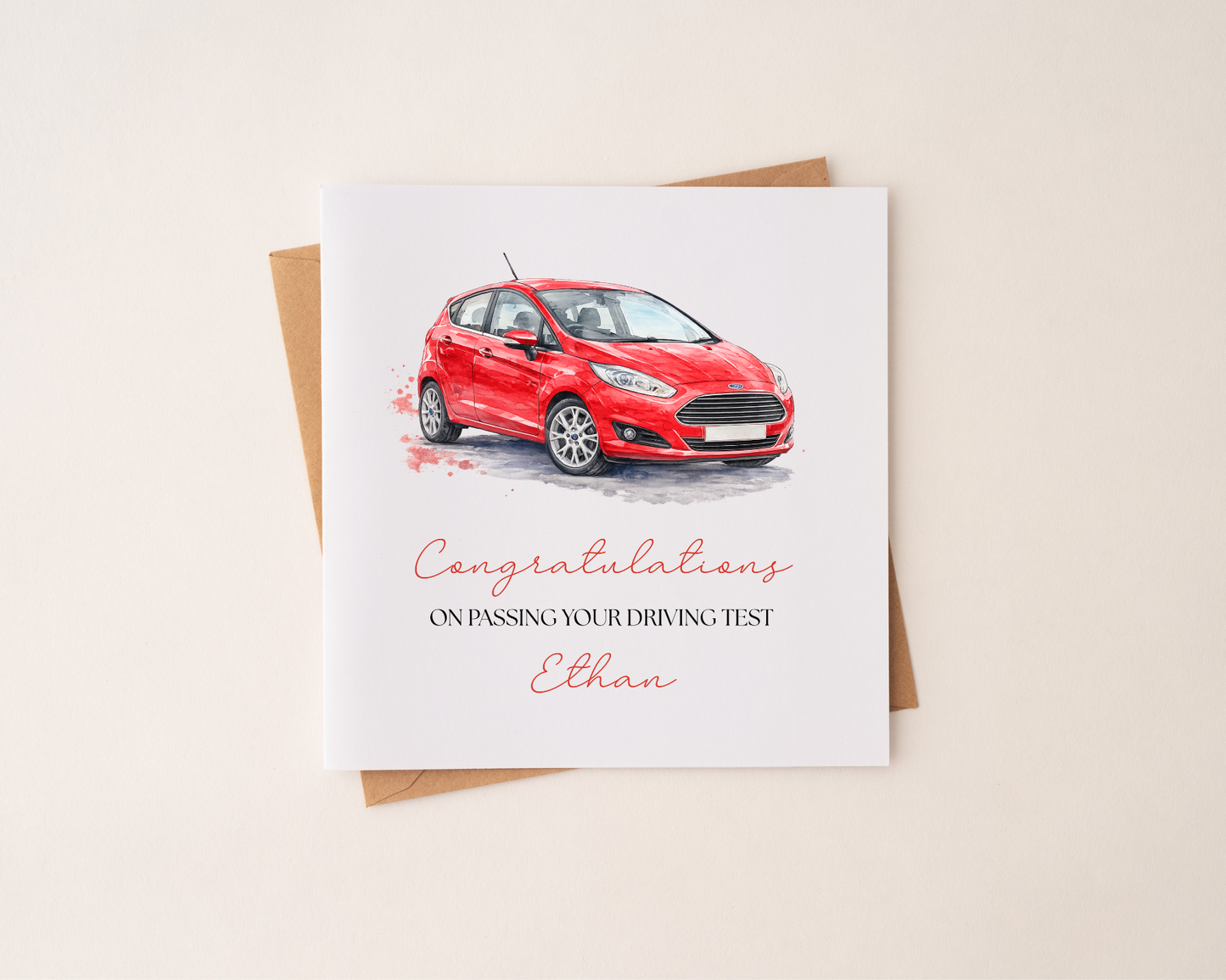 Personalised Driving Test Pass Card