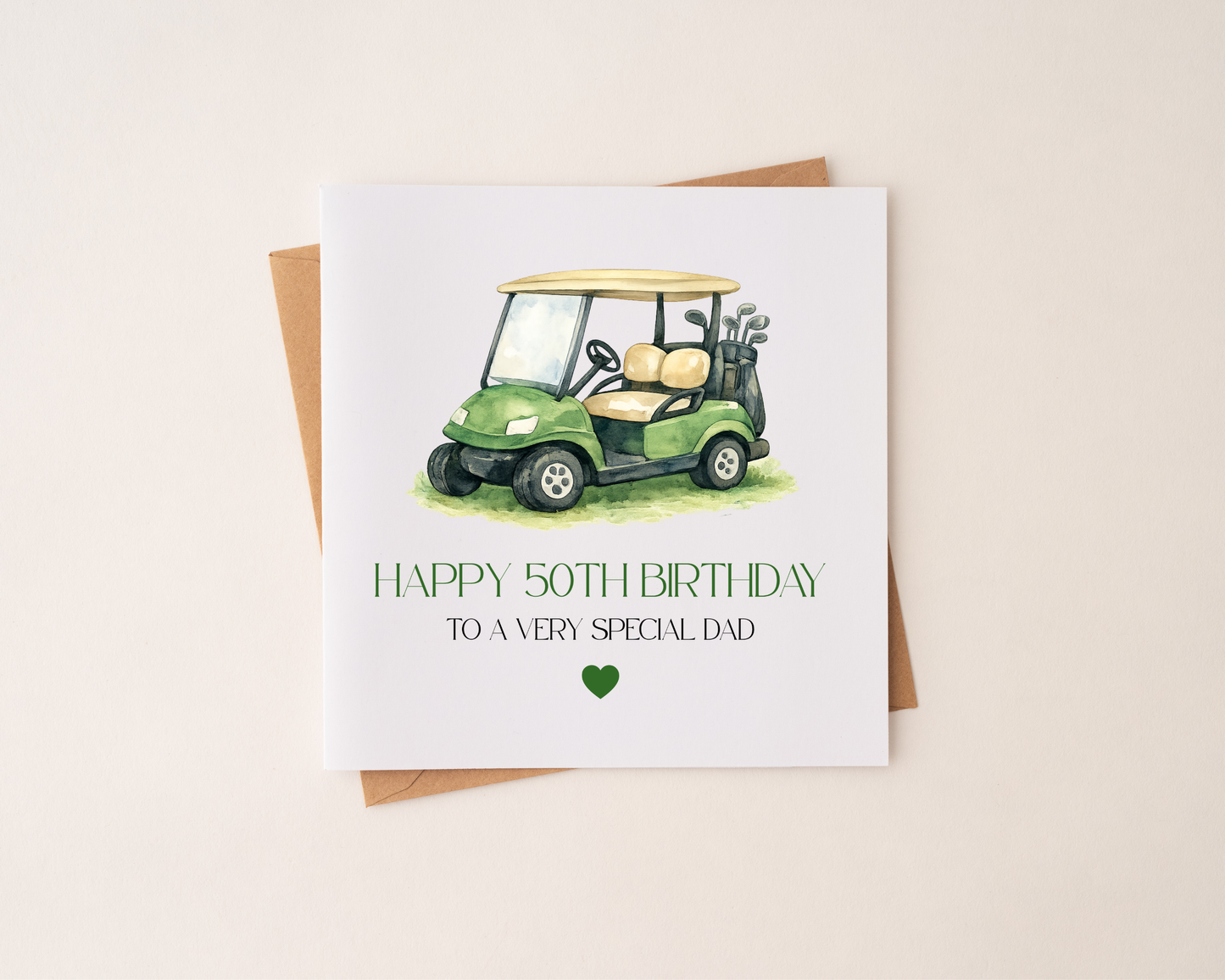 Personalised Birthday Golf Card