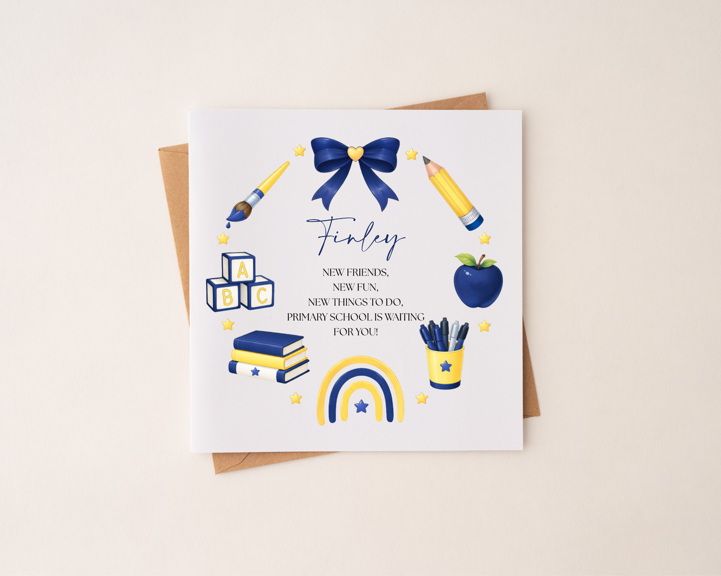 Personalised Back To School Card