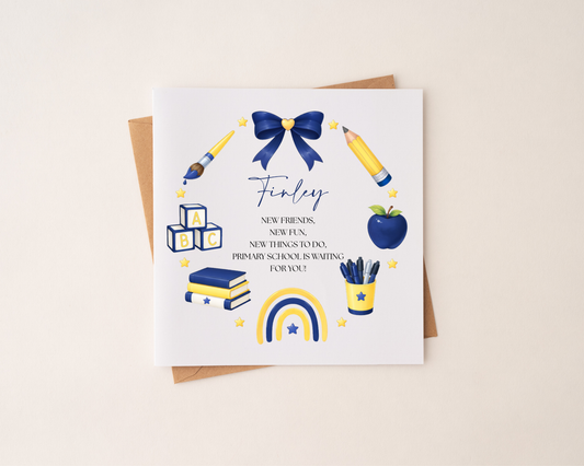 Personalised Back To School Card
