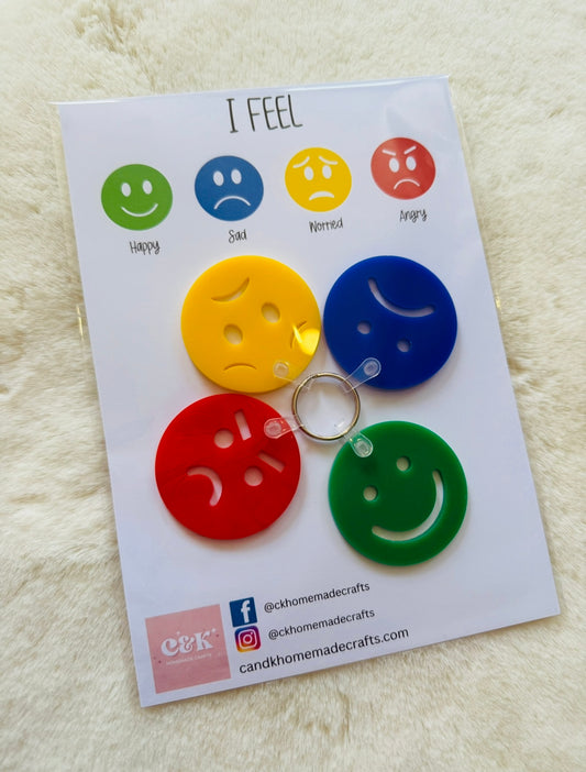 Emotion Keyring Set 🌈❤️