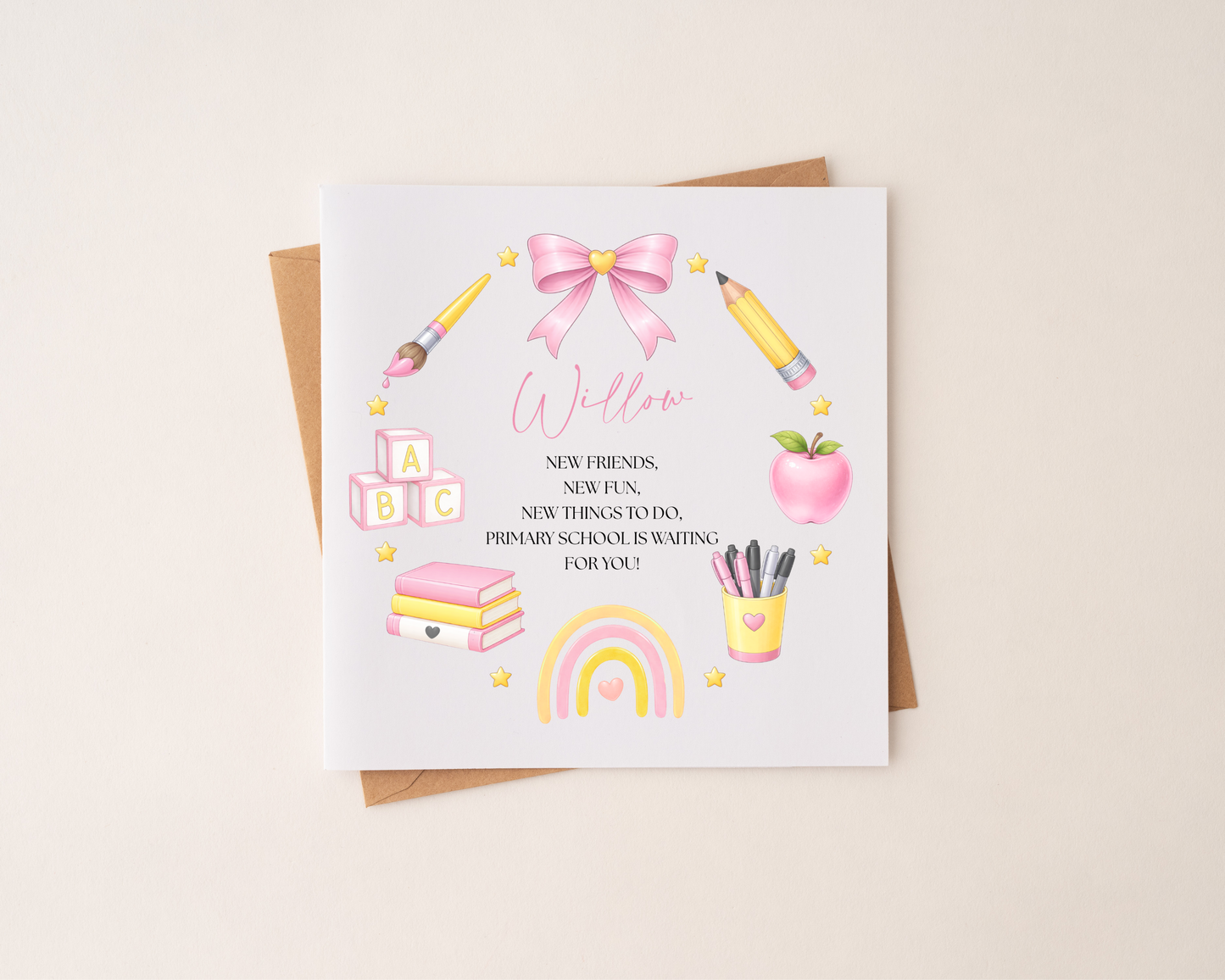 Personalised Back To School Card