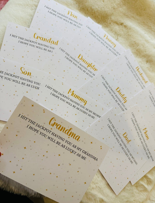 Merry Christmas Scratch Card Holder