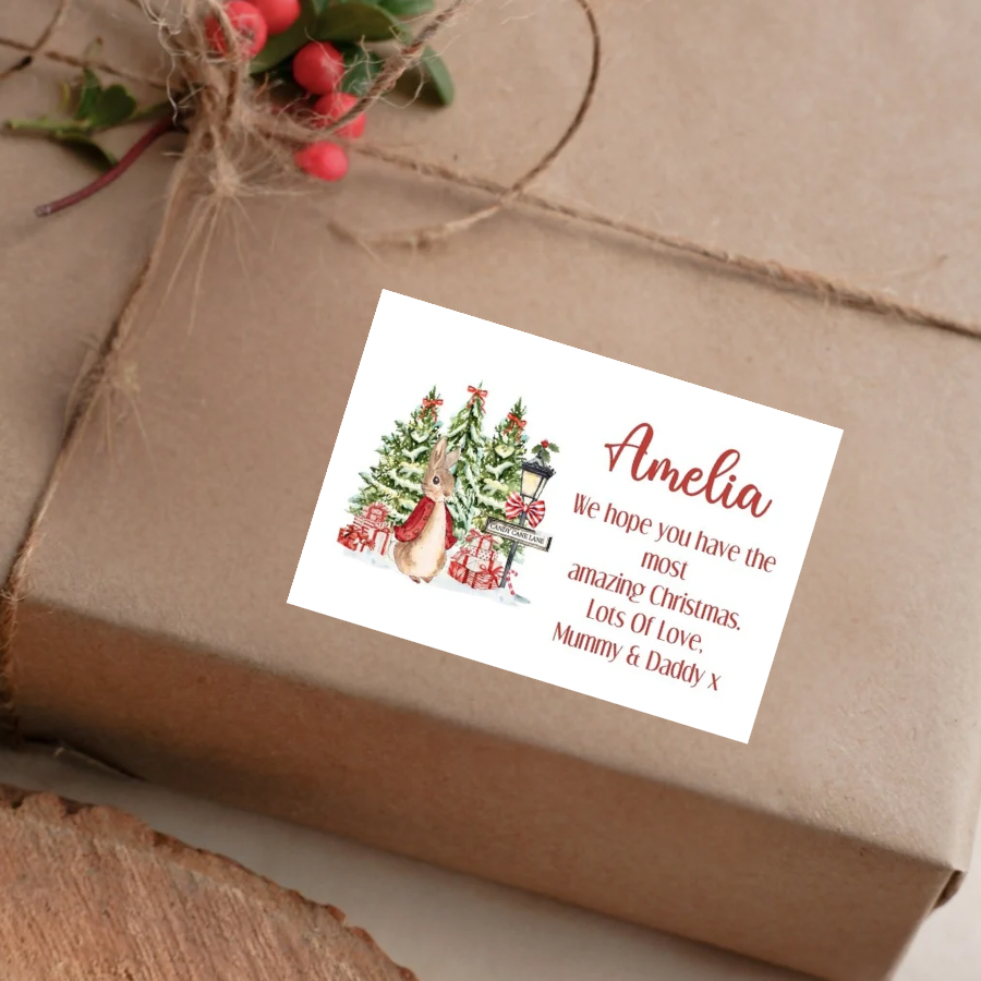 Personalised Christmas Present Stickers