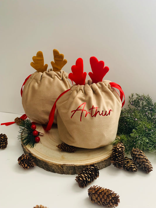 Personalised Reindeer Bag