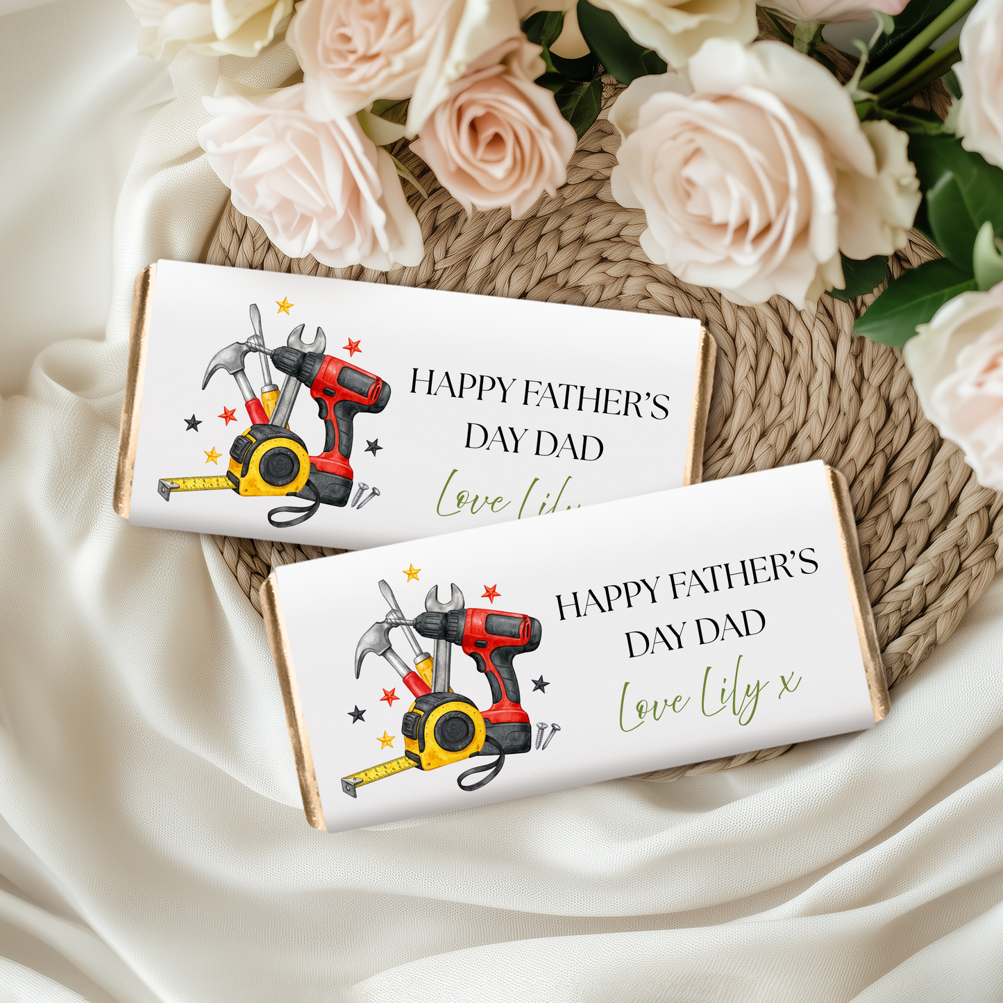 Personalised Fathers Day Chocolate Bar Wrapper