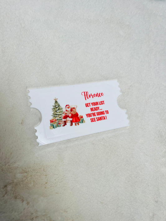 Personalised Santa Visit Ticket