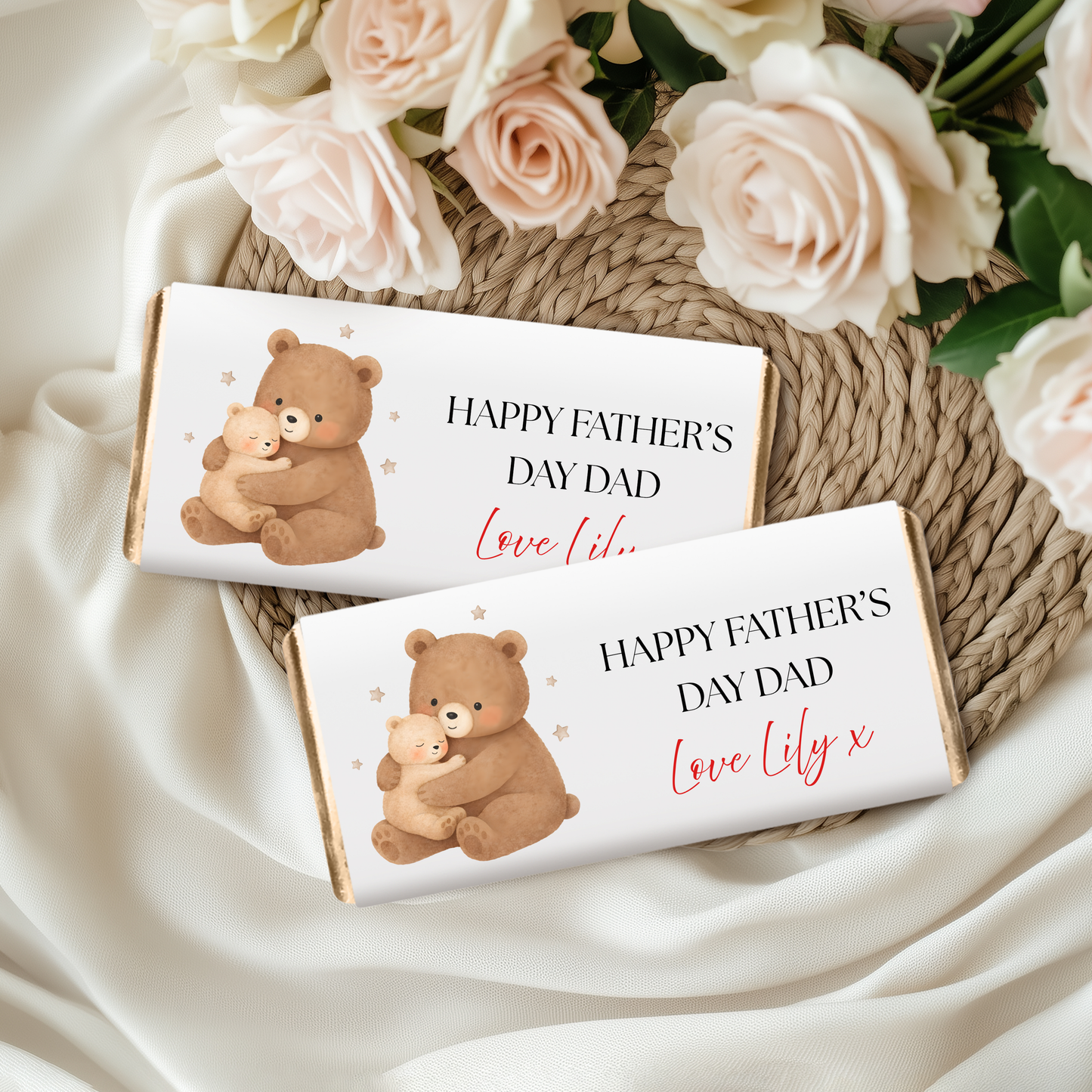 Personalised Fathers Day Chocolate Bar Wrapper