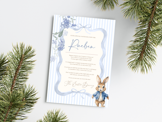 Personalised Easter Bunny Hunt Letter