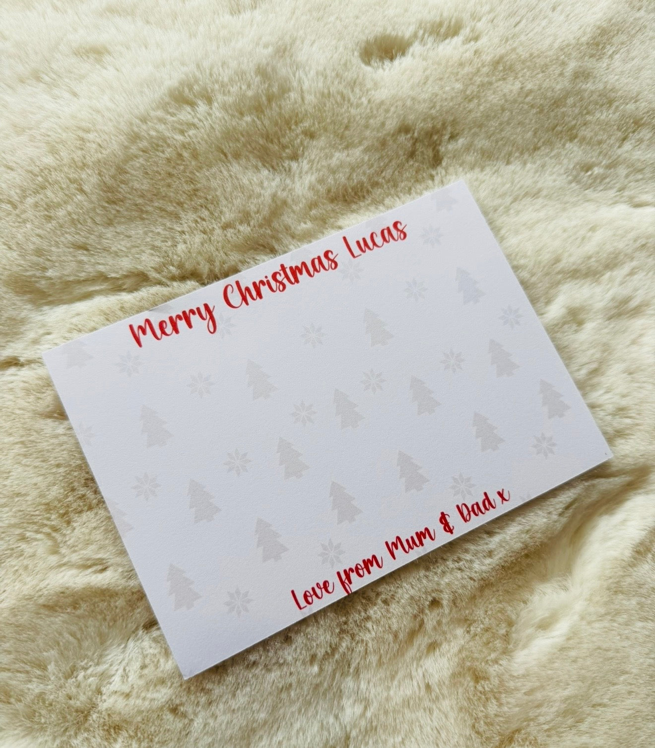 Personalised Christmas Scratch Card Holder