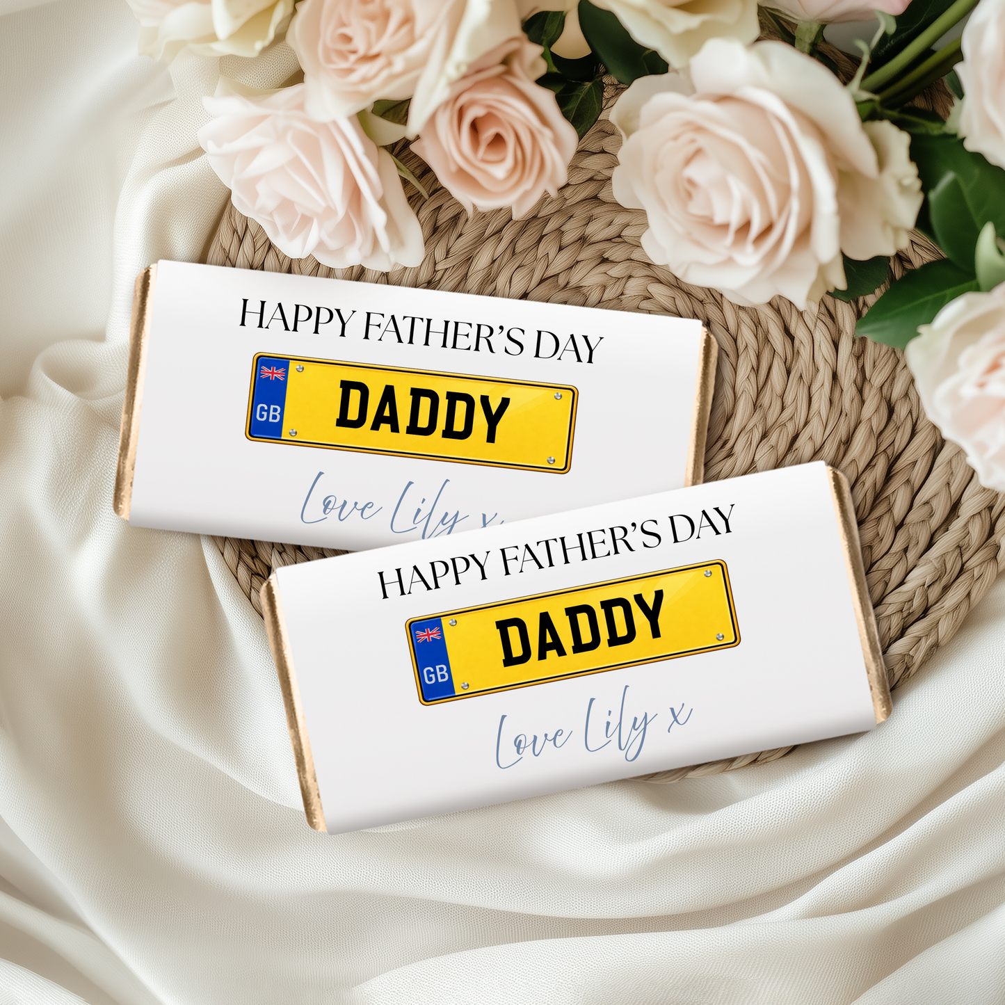 Personalised Fathers Day Chocolate Bar Wrapper