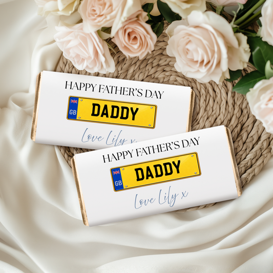 Personalised Fathers Day Chocolate Bar Wrapper