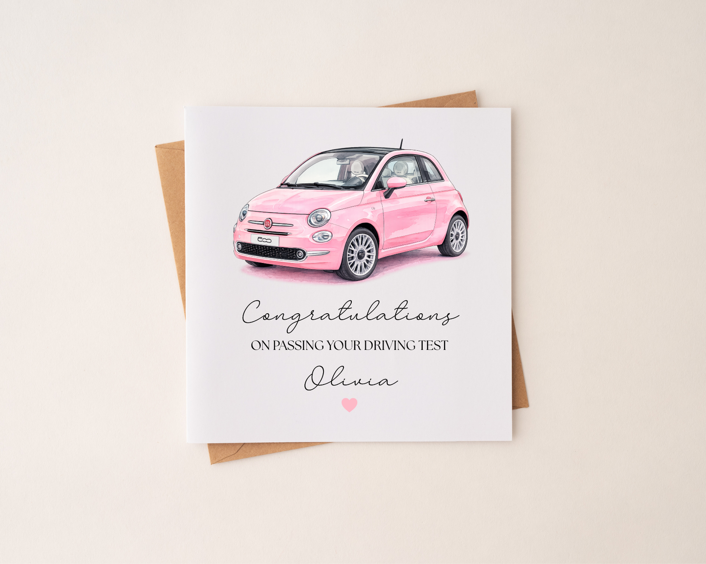 Personalised Driving Test Pass Card