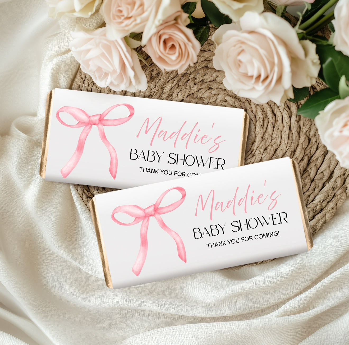Personalised Baby Shower Chocolate Bar Wrapper