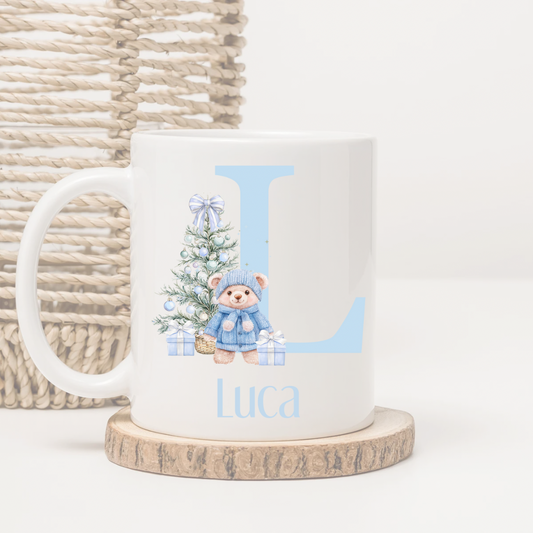Personalised Christmas Bear Mug