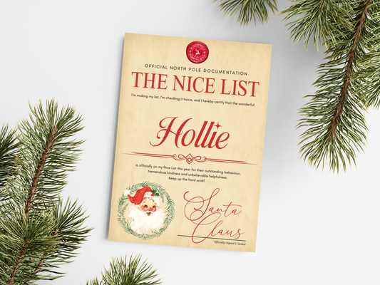 Personalised Santa Christmas Letter