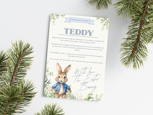 Personalised Easter Bunny Hunt Letter