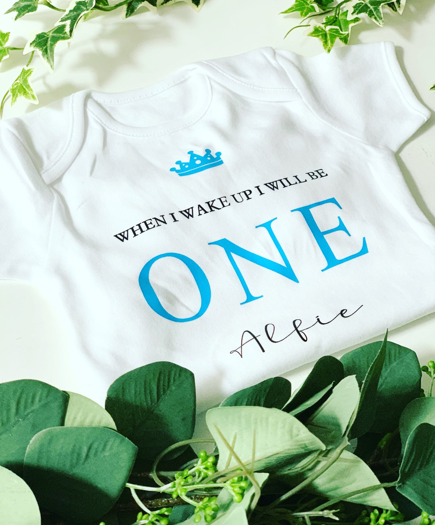 Personalised When I Wake Up Baby Grow