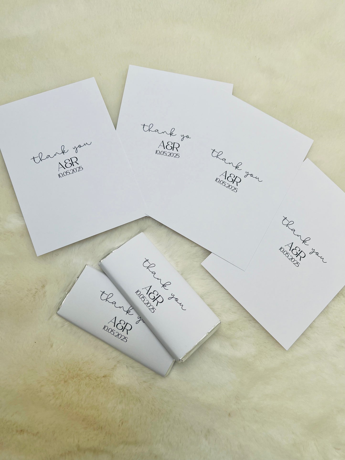 Custom Wedding Chocolate Sleeves