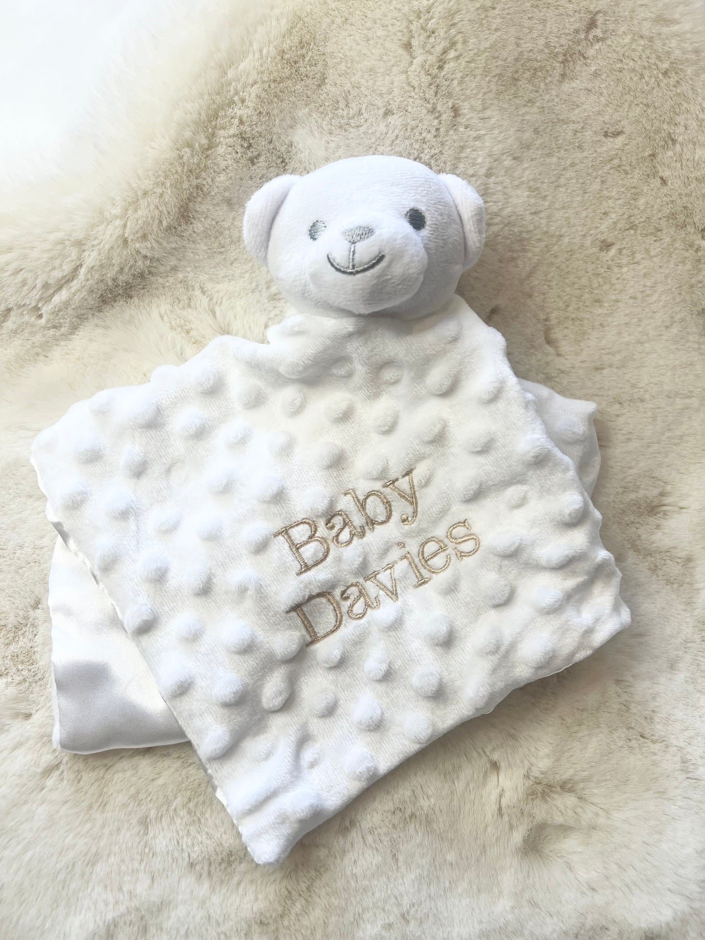 Personalised Embroidered Baby Comforter