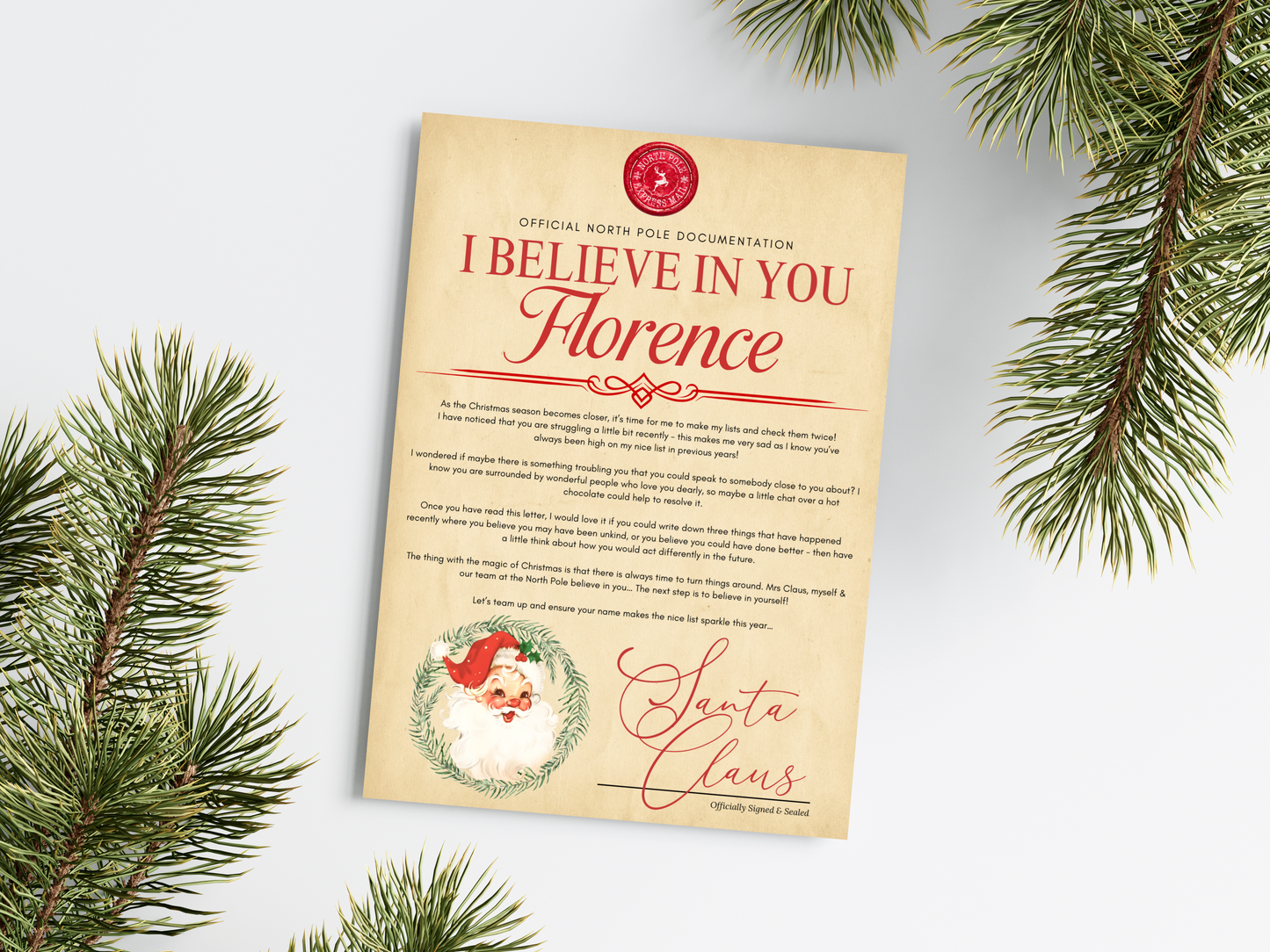 Personalised Santa Christmas Letter