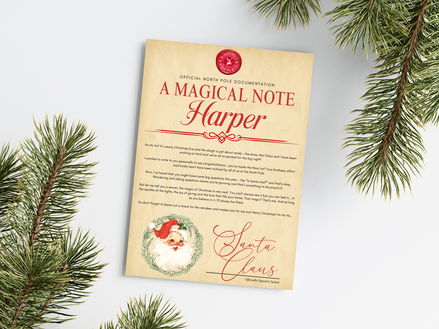 Personalised Santa Christmas Letter