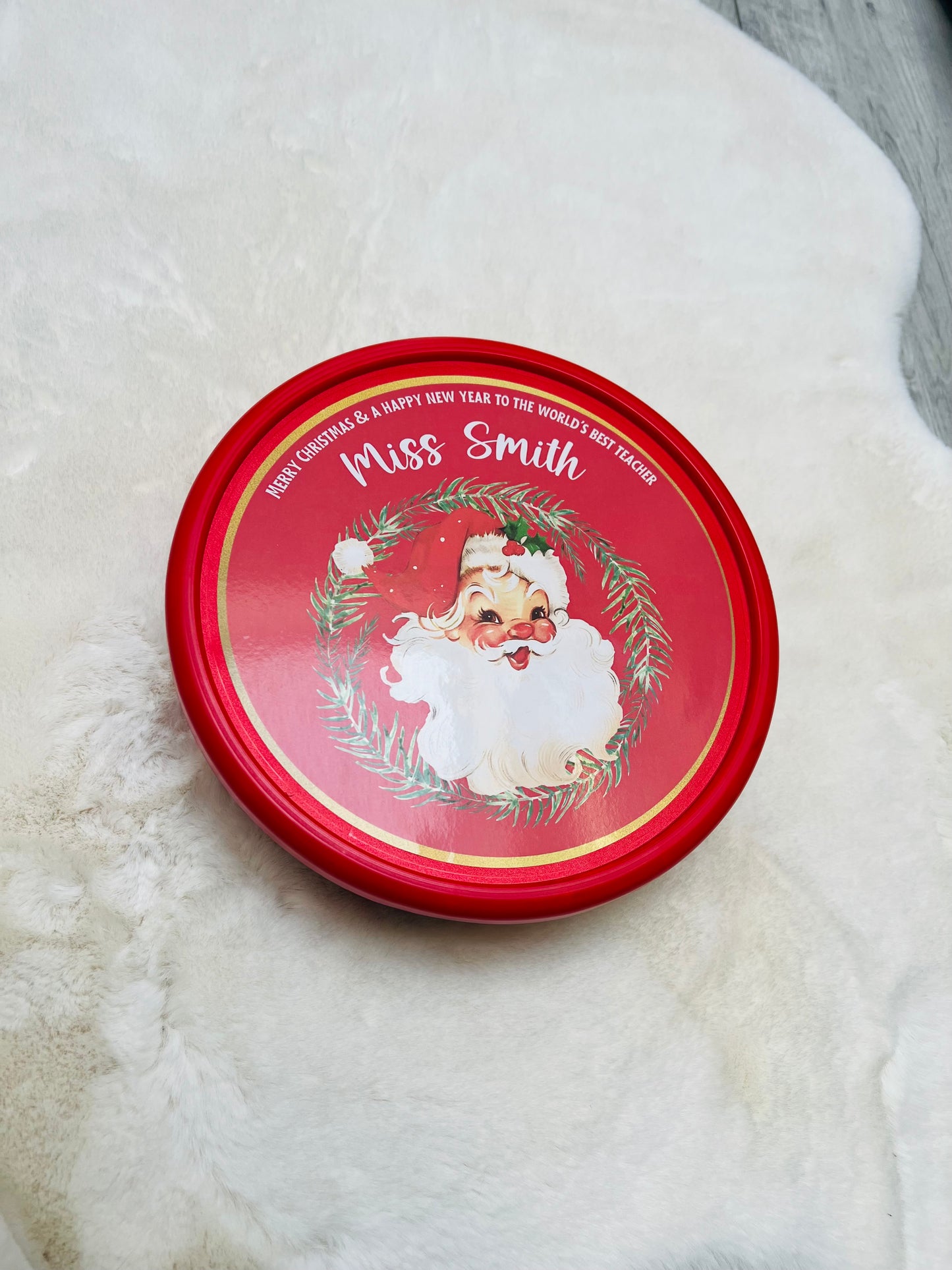 Personalised Chocolate Tub Sticker