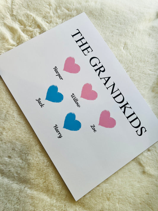 Personalised Grandkids Print